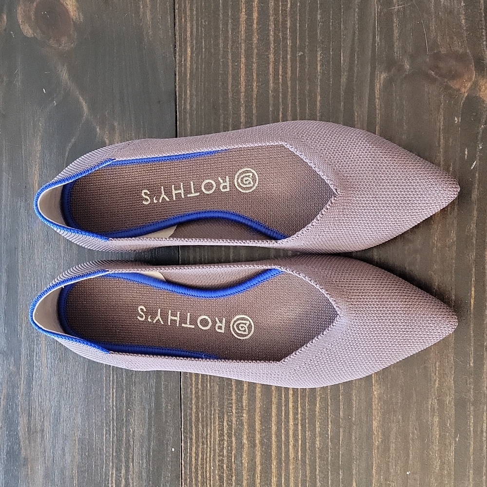 The Point Rothys flats Size 7 lilac purple